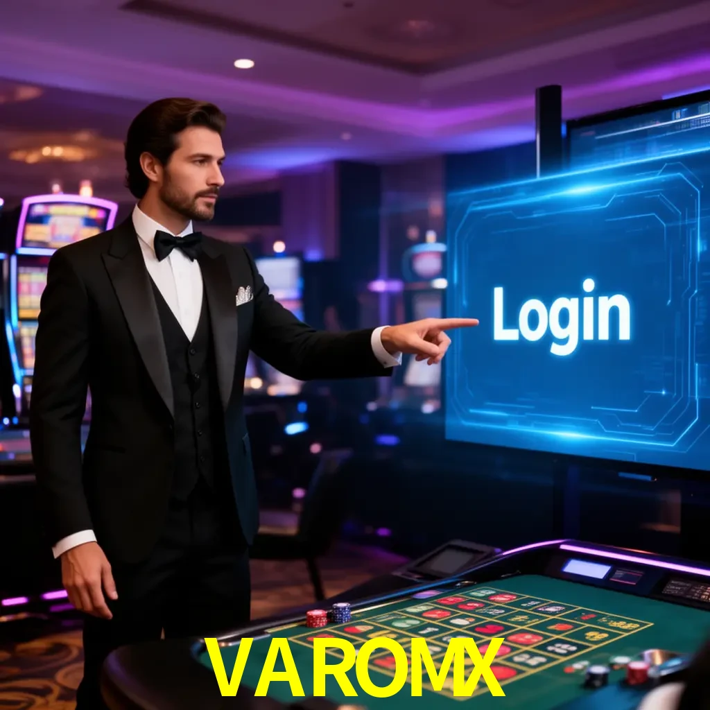 VAROMX Login - OTP, cuenta y soporte Pantalla VAROMX Login con OTP, contraseña, cuenta segura y soporte móvil